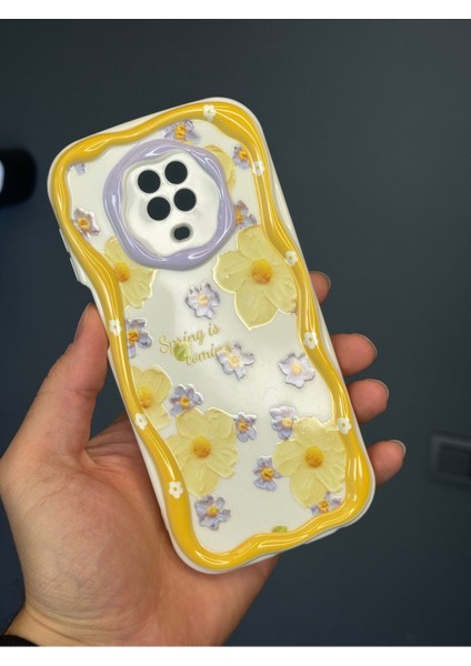 Xiaomi Redmi Note 9s/9 Pro Uyumlu Kılıf Tasarımlı Desenli Kamera Korumalı Papatya Çiçek Renkli Silikon Kap modelleri
