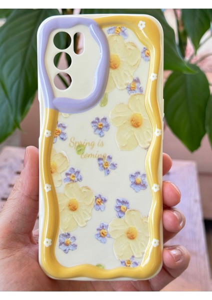 Oppo A16 Kılıf Tasarımlı Desenli Kamera Korumalı Papatya Çiçek Renkli Silikon Kapak fiyatları
