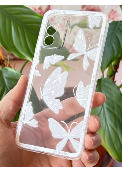 Oppo A16 Kılıf Şeffaf Kelebek Tasarımlı Desenli Kamera Korumalı Yumuşak Silikon Kapak fırsatları