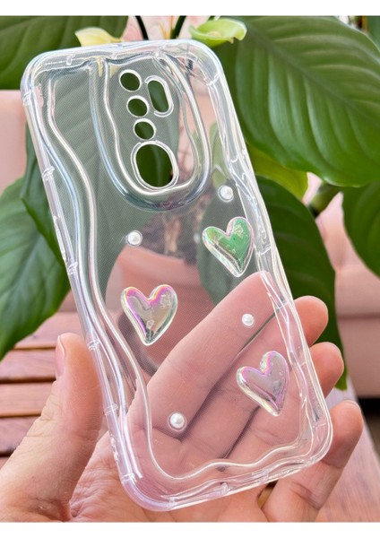 Oppo A5/a9 2020 Kılıf 3D Kalpli Inci Tasarımlı Desenli Kamera Korumalı Şeffaf Silikon Kapak fiyatları