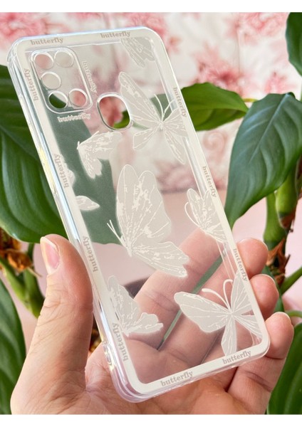 Samsung Galaxy M31 Kılıf Şeffaf Kelebek Tasarımlı Desenli Kamera Korumalı Yumuşak Silikon Kapak fiyatları