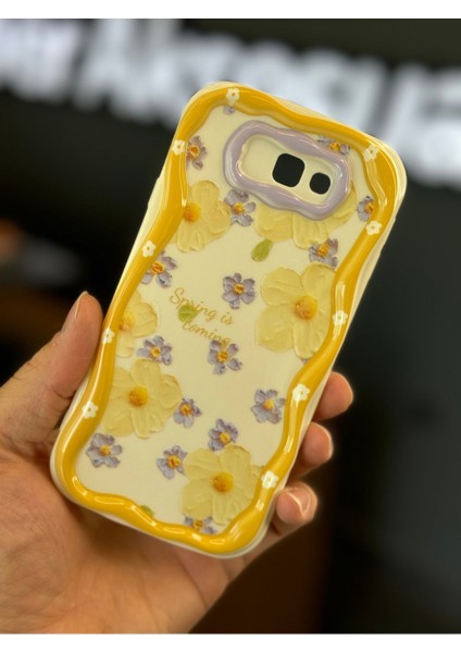 Samsung Galaxy J7 Prime Uyumlu Kılıf Tasarımlı Desenli Kamera Korumalı Papatya Çiçek Renkli Silikon Kapak modelleri