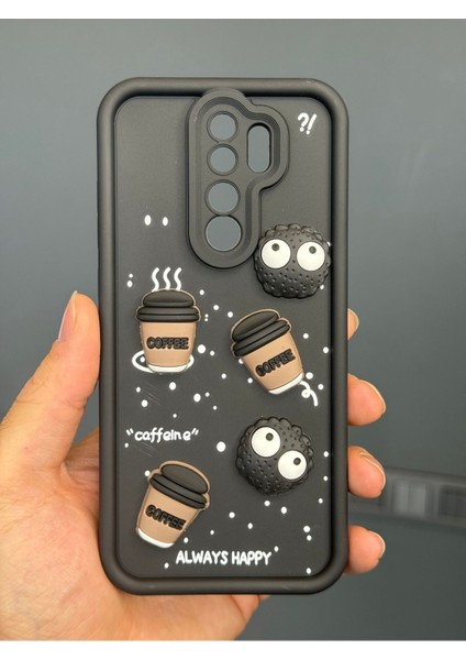 Xiaomi Redmi Note 8 Pro Kılıf Tasarımlı Desenli Kamera Korumalı Coffee Kurabiye Siyah Yumuşak Silikon Kapak fiyatları