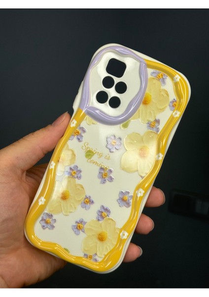 Xiaomi Redmi 10 2022 Uyumlu Kılıf Tasarımlı Desenli Kamera Korumalı Papatya Çiçek Renkli Silikon Kapak modelleri