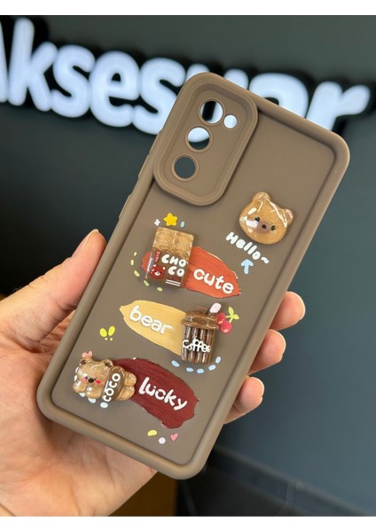 Samsung Galaxy S20 Fe Uyumlu Kılıf Tasarımlı Desenli Kamera Korumalı Ayıcık Kahve Renkli Yumuşak modelleri