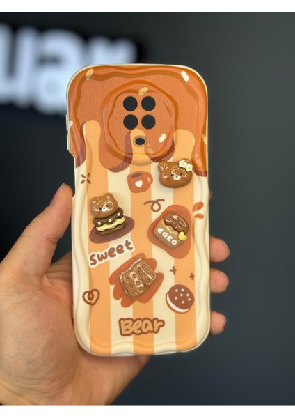 Xiaomi Redmi Note 9s/9 Pro Kılıf Tasarımlı Desenli Kamera Korumalı Ayıcık Bisküvi Renkli Cofffe Silikon Kap fiyatları