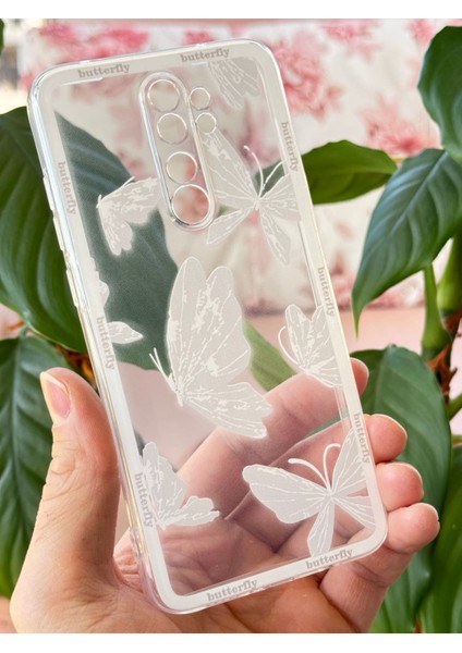 Xiaomi Redmi Note 8 Pro Uyumlu Kılıf Tasarımlı Desenli Kamera Korumalı Şeffaf Kelebek Esnek Yumuşak Kapak fırsatları