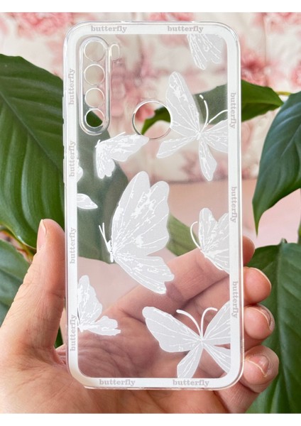 Xiaomi Redmi Note 8 Kılıf Tasarımlı Desenli Kamera Korumalı Şeffaf Kelebek Esnek Yumuşak Silikon Kapak fiyatları