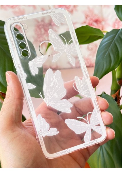 Xiaomi Redmi Note 8 Kılıf Tasarımlı Desenli Kamera Korumalı Şeffaf Kelebek Esnek Yumuşak Silikon Kapak modelleri