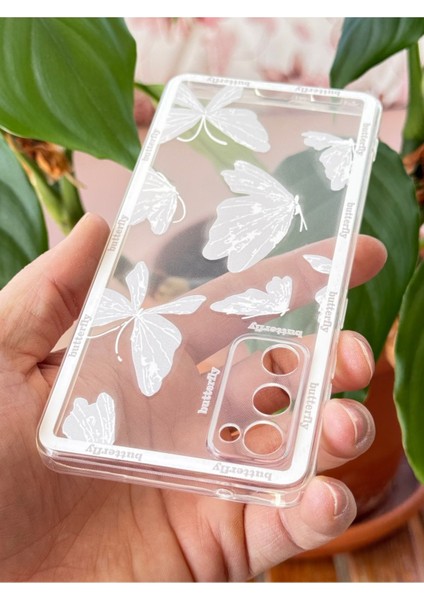 Samsung Galaxy S20 Fe Uyumlu Kılıf Tasarımlı Desenli Şeffaf Kelebek Esnek Yumuşak Silikon Kapak modelleri