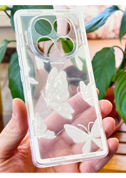 Xiaomi Redmi Note 14 Pro 4g Kılıf Tasarımlı Kelebek Desenli Kamera Korumalı Şeffaf Yumuşak Silikon Kapak fiyatları