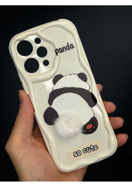 Xiaomi Redmi 12 4g Uyumlu Kılıf Tasarımlı Desenli Kamera Korumalı Panda Beyaz Püsküllü Silikon Kapak fiyatları