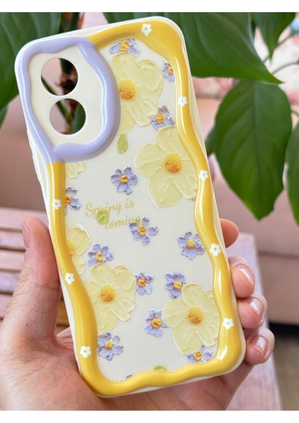 Oppo A38 Kılıf Tasarımlı Desenli Kamera Korumalı Papatya Çiçek Renkli Silikon Kapak modelleri