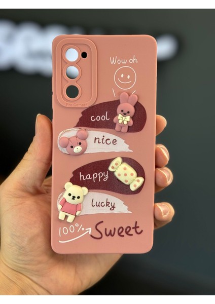 Samsung Galaxy S20 Fe Uyumlu Kılıf Tasarımlı Desenli Kamera Korumalı Tavşan Pembe Yumuşak Silikon Kapak fiyatları