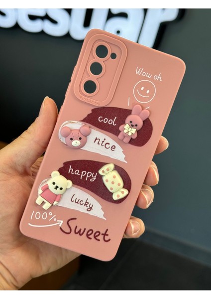 Samsung Galaxy S20 Fe Uyumlu Kılıf Tasarımlı Desenli Kamera Korumalı Tavşan Pembe Yumuşak Silikon Kapak fırsatları