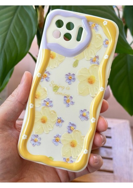 Oppo Reno 4 Lite Kılıf Tasarımlı Desenli Kamera Korumalı Papatya Çiçek Renkli Silikon Kapak