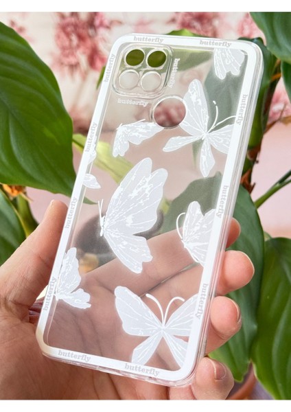 Oppo A15 - A15S Kılıf Şeffaf Kelebek Tasarımlı Desenli Kamera Korumalı Yumuşak Silikon Kapak modelleri