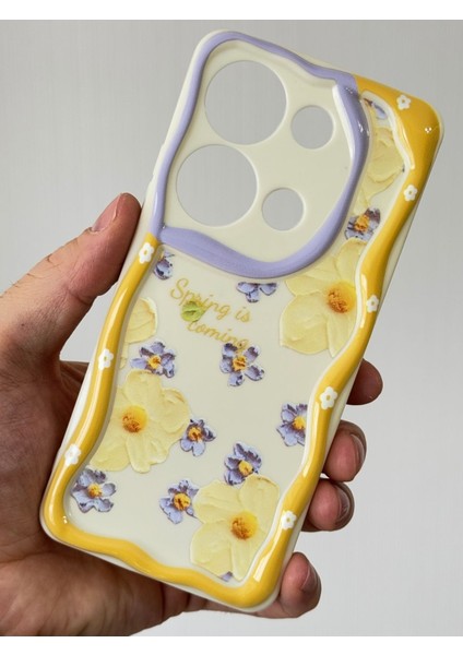 Xiaomi Redmi Note 13 Pro 5g Kılıf Desenli Kamera Korumalı Papatya Çiçek Renkli Silikon Kapak fiyatları