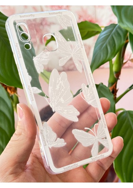 Samsung Galaxy A20/A30 Kılıf Şeffaf Kelebek Tasarımlı Desenli Kamera Korumalı Yumuşak Silikon Kapak fiyatları
