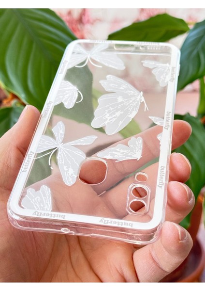 Samsung Galaxy A20/A30 Kılıf Şeffaf Kelebek Tasarımlı Desenli Kamera Korumalı Yumuşak Silikon Kapak fırsatları