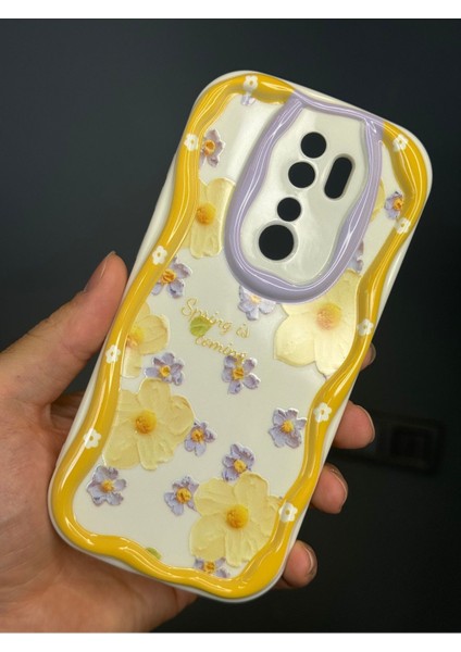 Xiaomi Redmi Note 8 Pro Uyumlu Kılıf Tasarımlı Desenli Kamera Korumalı Papatya Çiçek Renkli Silikon Kapak