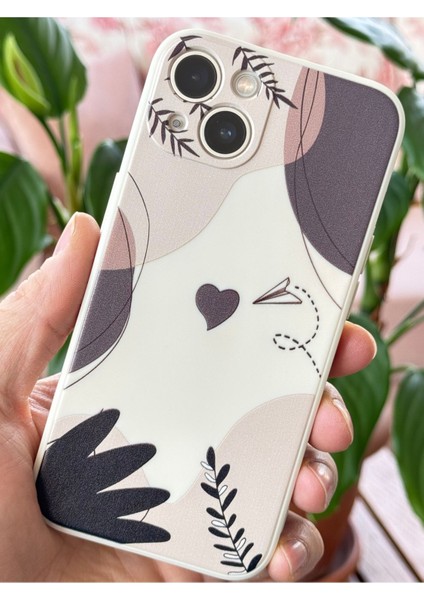 Apple iPhone 14/13 Uyumlu Kılıf Tasarımlı Desenli Kamera Korumalı Secret Garden Kalp Yumuşak Silikon Kapak