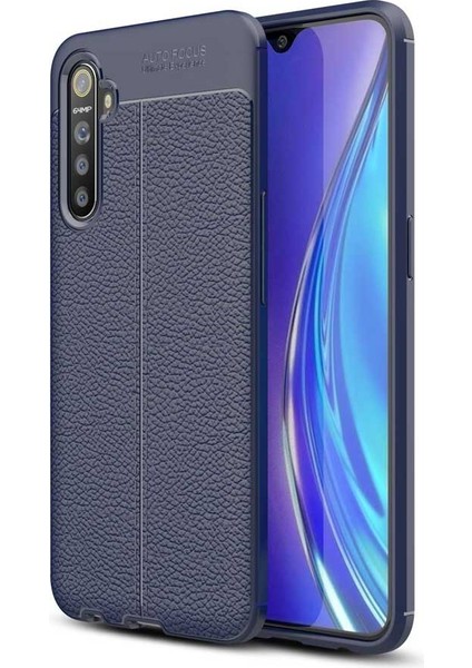 Realme 6 Deri Görünümlü Firo Silikon Kılıf