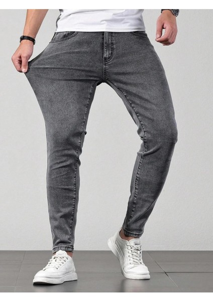 Erkek Casual Normal Bel Jean Kot Pantolon fiyatları