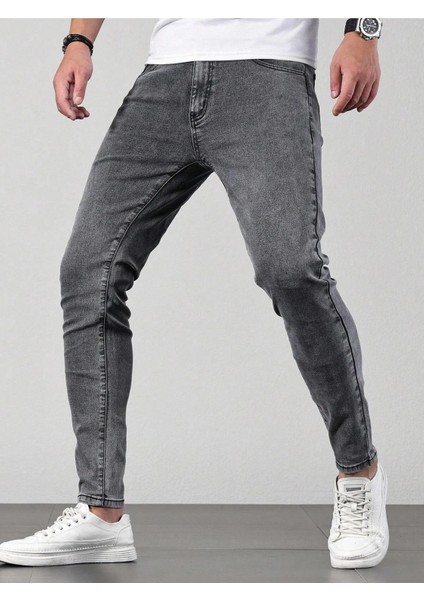 Erkek Casual Normal Bel Jean Kot Pantolon indirimleri