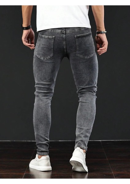 Erkek Casual Normal Bel Jean Kot Pantolon fiyatları