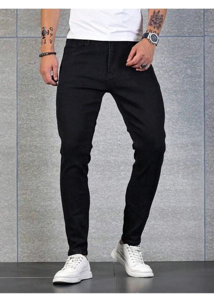 Erkek Casual Normal Bel Jean Kot Pantolon