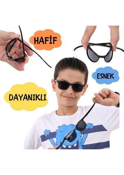 BZ1403 C0124 Polarize Çocuk Güneş Gözlüğü 5-11 Yaş