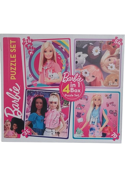 & Friends Manyetik Kıyafet Giydirme 62 Parça + Barbie 4in1 Puzzel Seti