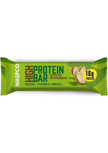 Antep Fıstıklı Yüksek Protein Bar 50G x 12 Adet
