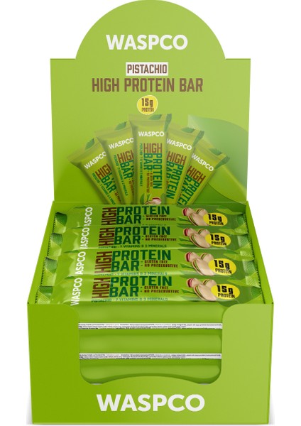 Antep Fıstıklı Yüksek Protein Bar 50G x 12 Adet