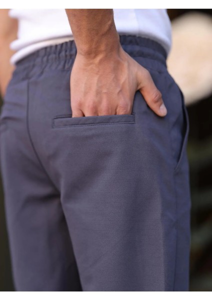 Erkek Örme Kumaş Rahat Geniş Kalıp Casual Jogger Pantolon fırsatları