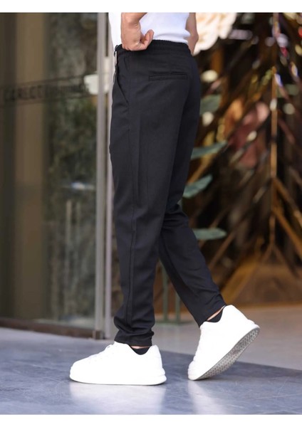 Erkek Örme Kumaş Rahat Geniş Kalıp Casual Jogger Pantolon modelleri