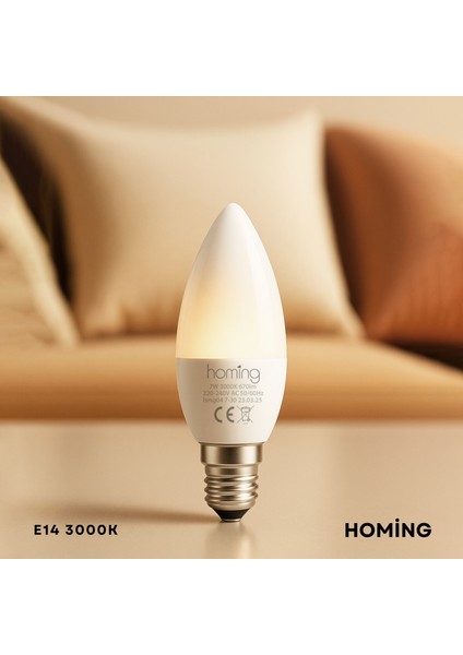 E14 LED Ampul 7W 670 Lm Güneş Işığı 241952