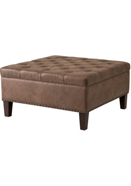 Cozy Leather / Suni Deri Puf ve Orta Sehpa 80X80 cm fırsatları