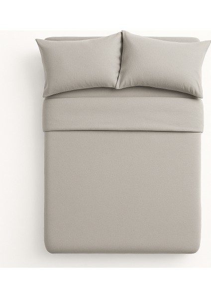 Çift Kişilik Pamuk Nevresim Takımı 200 x 220 cm , Lastikli Çarşaflı Set, Gri modelleri