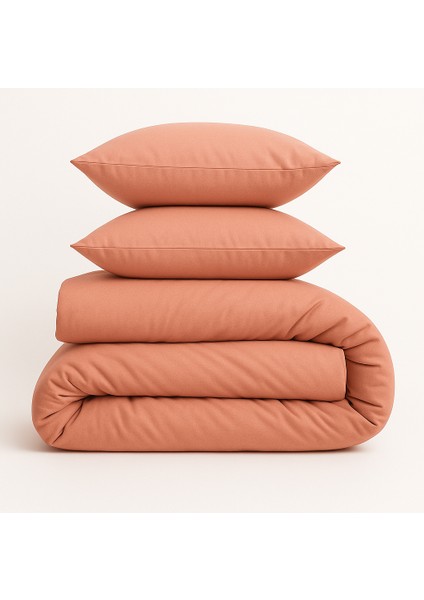Çift Kişilik Pamuk Nevresim Takımı 200 x 220 cm , Lastikli Çarşaflı Set, Pudra indirimleri