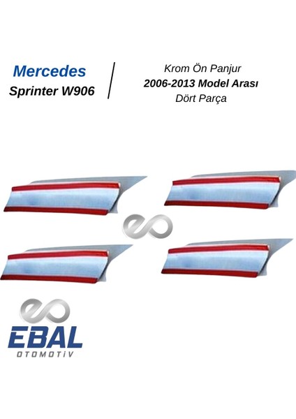 Mercedes Sprinter W906 Krom Ön Panjur 4 Prç. 2006-2013 P.çelik fırsatları