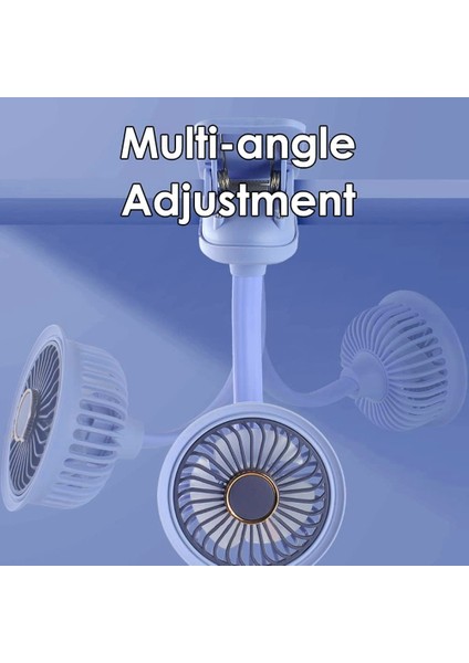 BS-5002 Şarjlı Masa Kenarı Montajlı Fan Mini Vantilatör