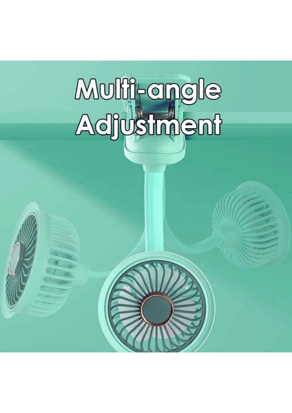 BS-5002 Şarjlı Masa Kenarı Montajlı Fan Mini Vantilatör