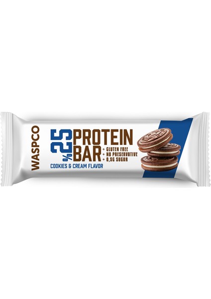Bitter Çikolata Kaplı Bisküvi Aromalı Protein Bar 36gr x 12 Adet