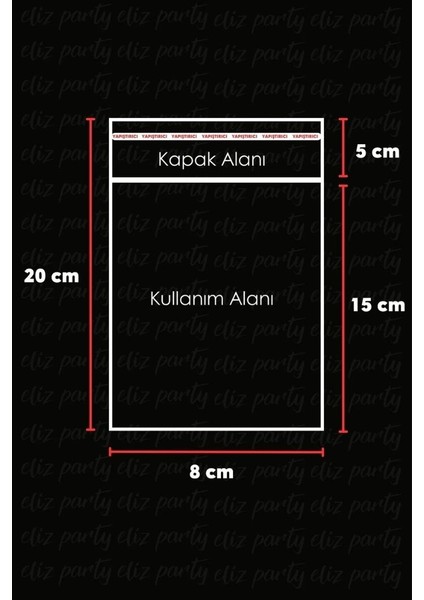 8X20CM Askılı Bantlı Jelatin Opp Poşet Kurabiye Aksesuar Hediye Paketleme Raf Poşeti 100 Adet