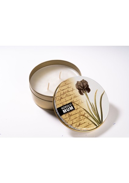 Teneke Mum 120 gr 12 Saat Vanilya Kokulu