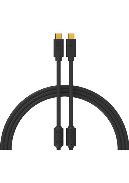 Chroma Cables Usb-C To C - 1mt | Black Dj ve Prodüktörler Için Yüksek Kalite Usb-C (Type-C)'den Usb-C (Type-C)'ye Kablo