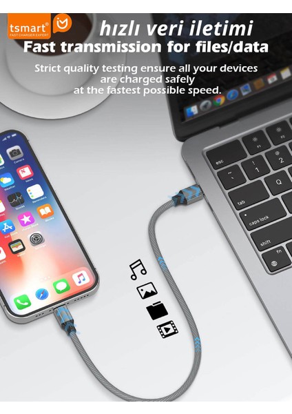 Iphone 8 X Xs Xr 11 12 13 14 Pro Max Plus Uyumlu 30w Hızlı Şarj Kablosu Type C To Lightning fırsatları