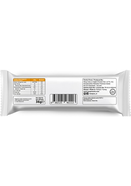 Bitter Çikolata Kaplı Fındıklı Cupcake Aromalı Protein Bar 36gr x 12 Adet